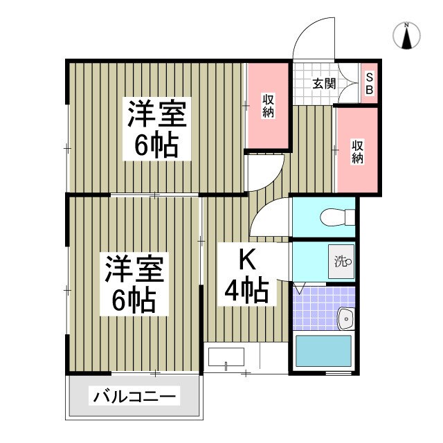 谷口コーポの物件間取画像