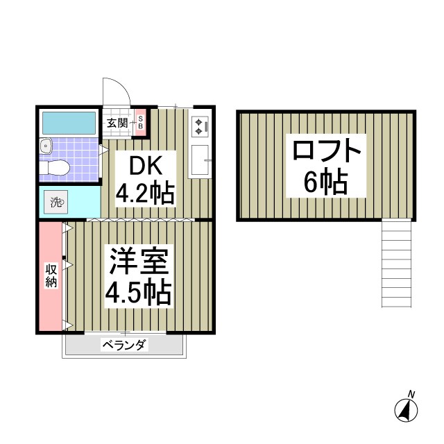 北新ムーンハイツの物件間取画像