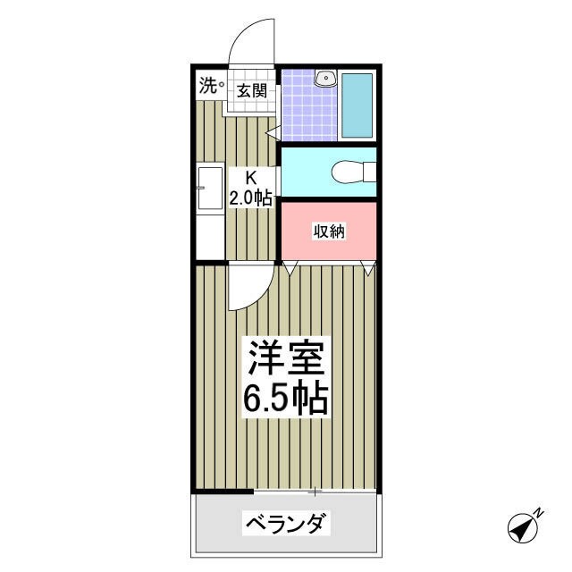 ベルエアーハイツⅡ号棟の物件間取画像