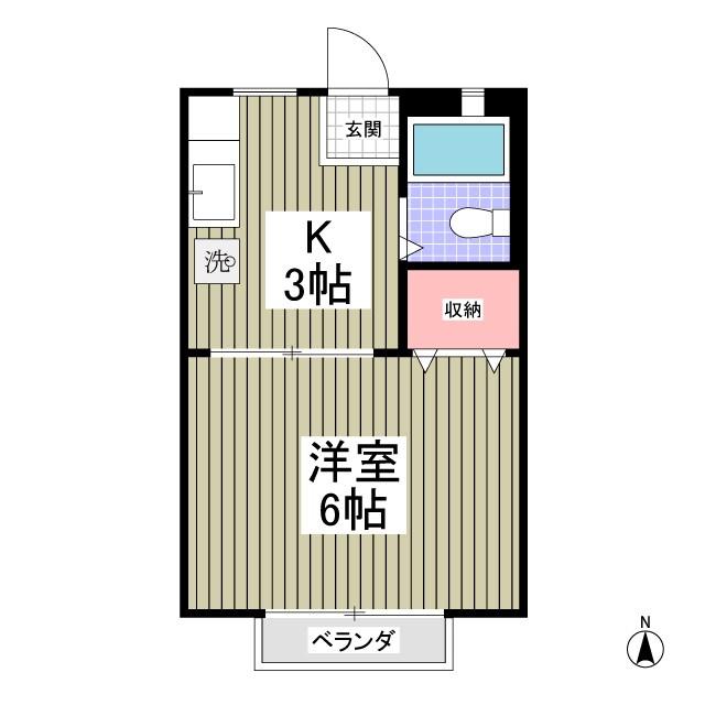 サンシティ江田Aの物件間取画像