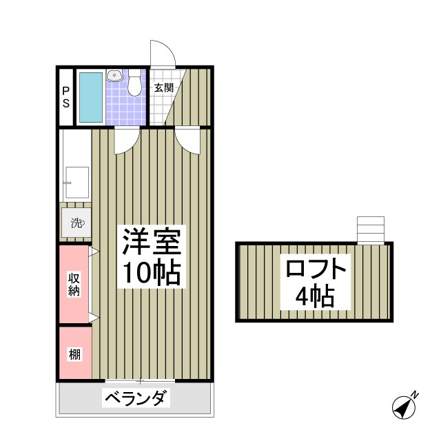 ヨウラク幸塚の物件間取画像