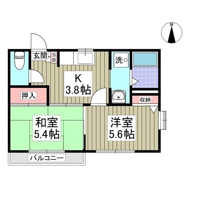 コンフォーレハイムパープルの物件間取画像