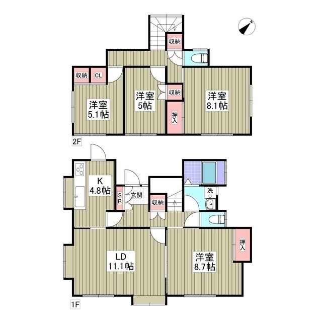 リブレス安食台戸建Ⅱの物件間取画像