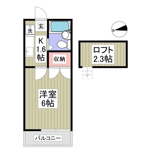 スプリングハウスの物件間取画像