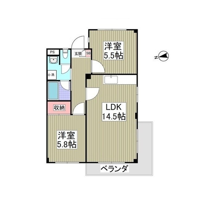ライブハウスⅡの物件間取画像