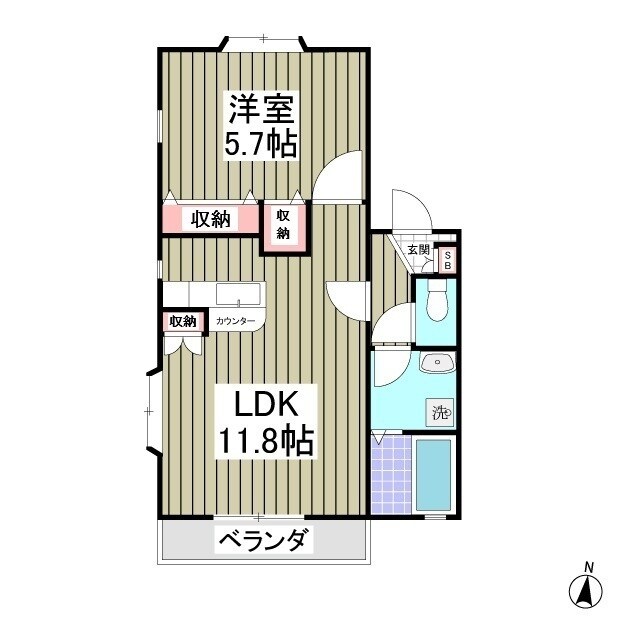 サンパティークの物件間取画像