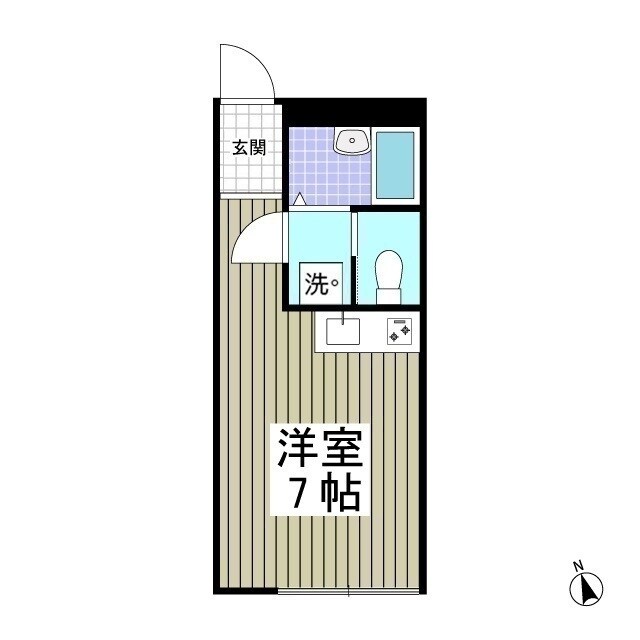 サニーグレイス国立の物件間取画像