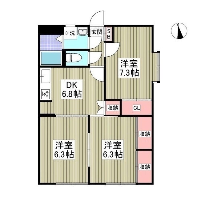 エンブレムの物件間取画像
