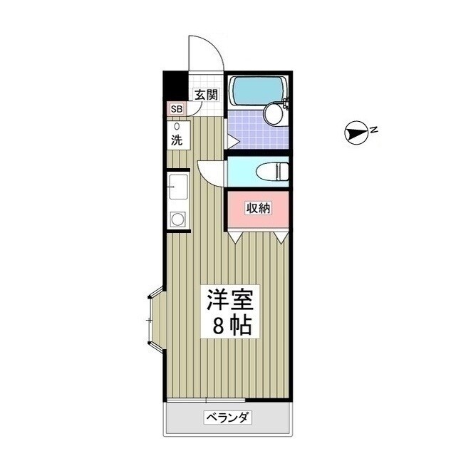 ロックハイツ2の物件間取画像
