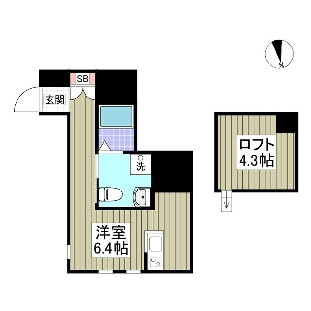 BEAMS富岡東Nの物件間取画像