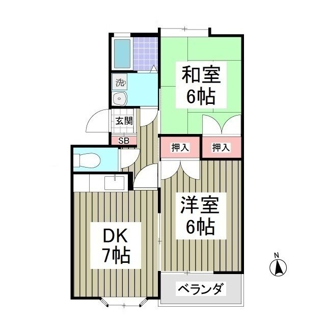 ユニオンⅢAの物件間取画像