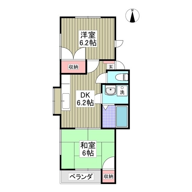 アレスト関口PART1の物件間取画像