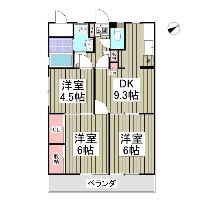 エルシャトルAの物件間取画像
