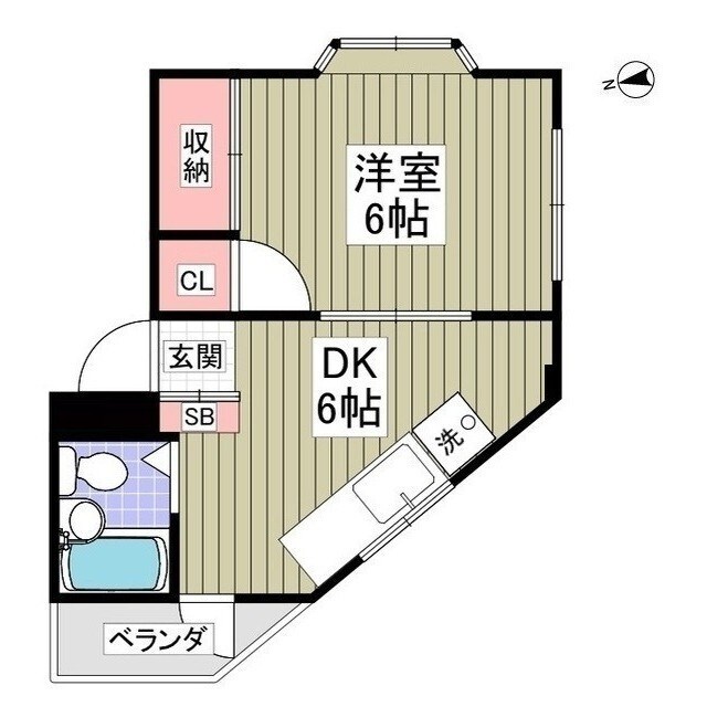 レインボーロッジの物件間取画像