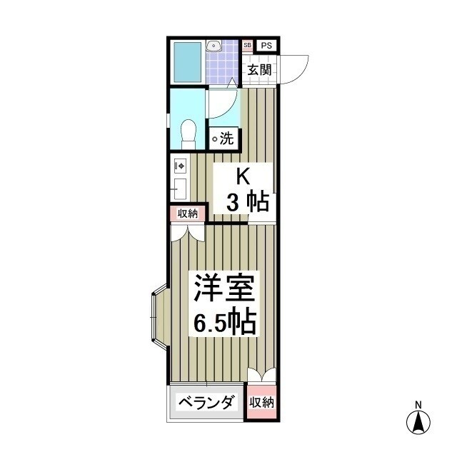 ジャストハイツAの物件間取画像