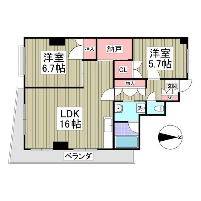 La Felice　旧レジデンス輝樹Ⅱの物件間取画像