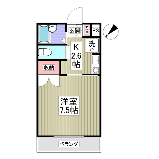 シャトー一の沢の物件間取画像