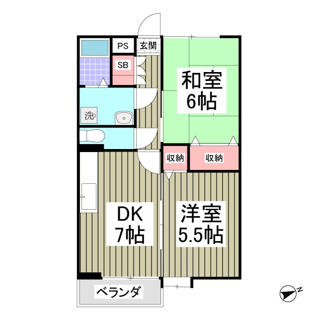 物件間取画像