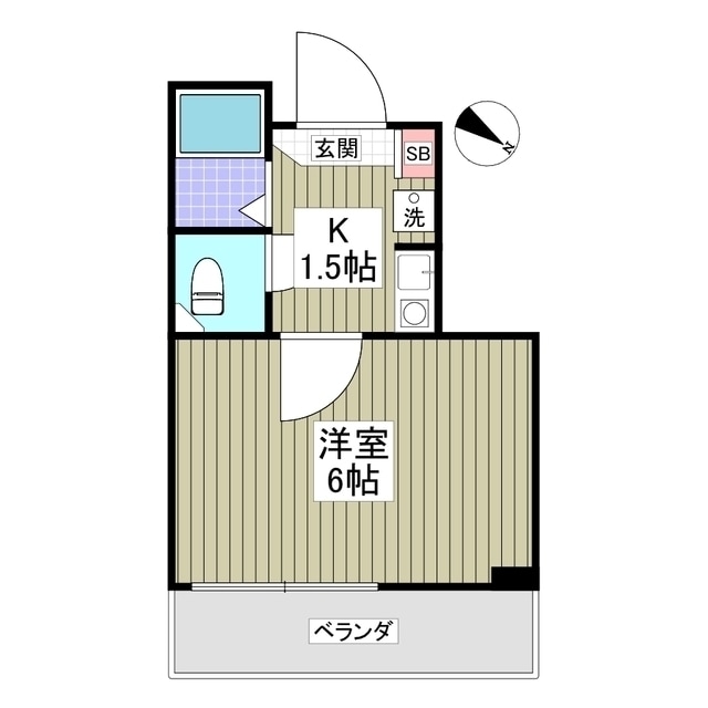 シャルマンフジ熊谷壱番館の物件間取画像