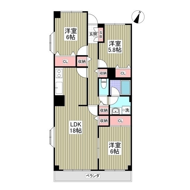 モンメール大磯の物件間取画像