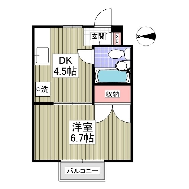 ヴェールシフォン宇都宮の物件間取画像