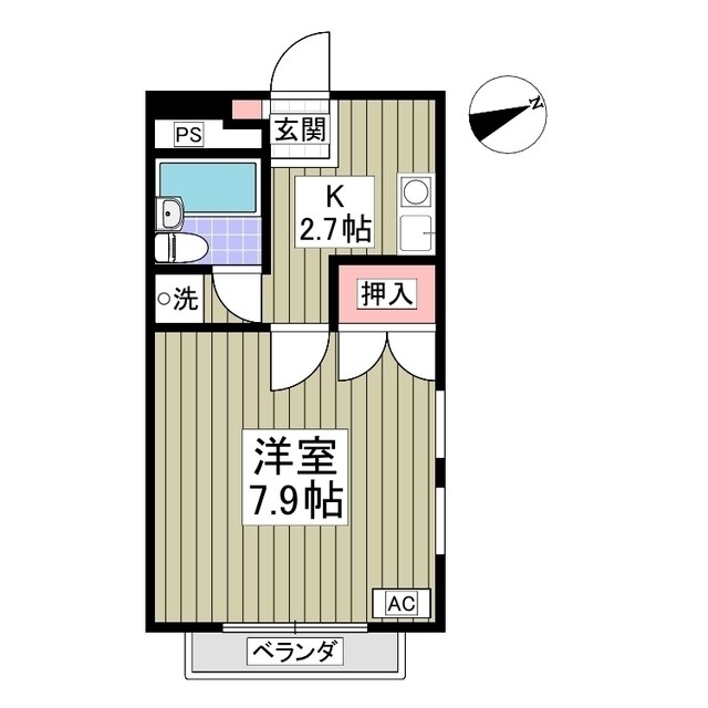 シティハイツシャレーの物件間取画像