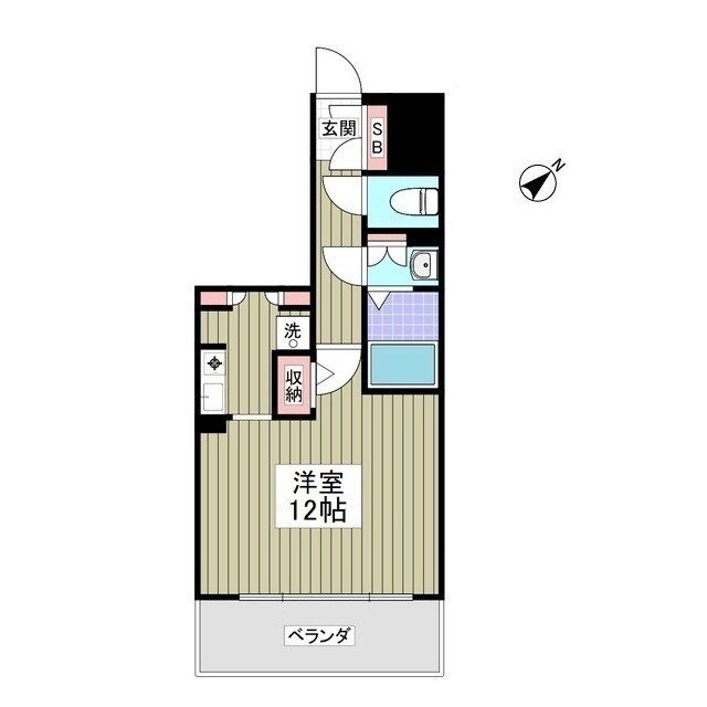 ナイスアーバン反町公園壱番館の物件間取画像