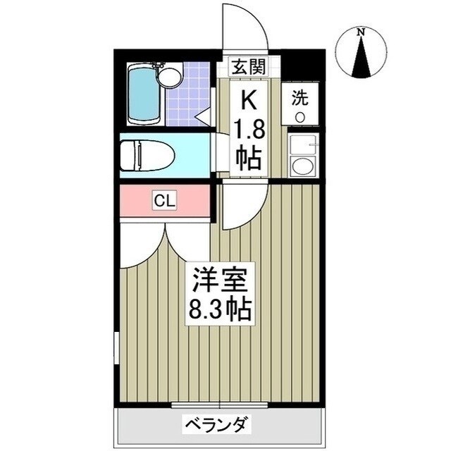 ブランドール北之幸谷3の物件間取画像