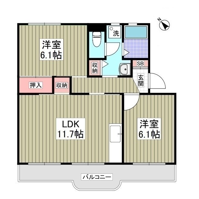 自由ヶ丘シティハウスの物件間取画像