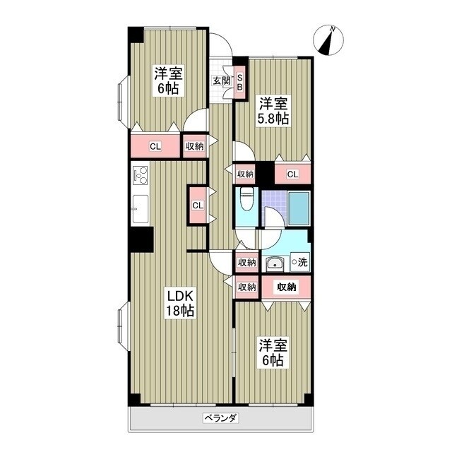 モンメール大磯の物件間取画像