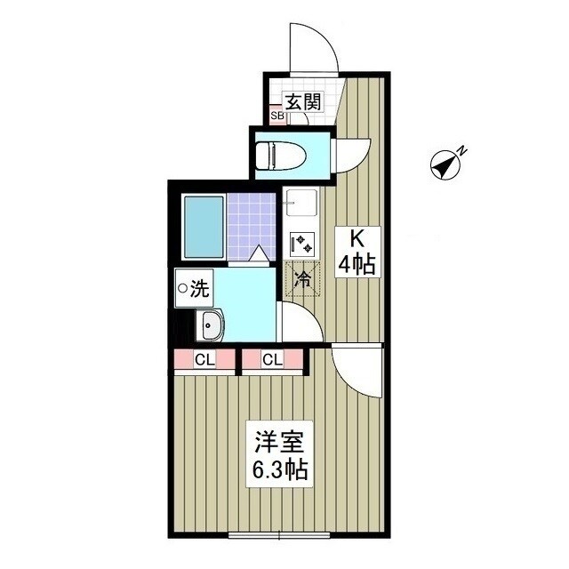 ヒュッゲⅡの物件間取画像