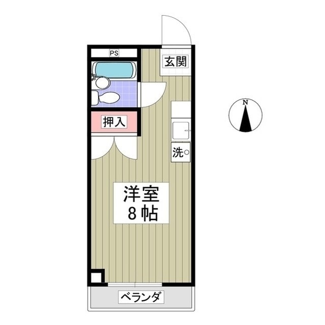 グランドール横倉の物件間取画像