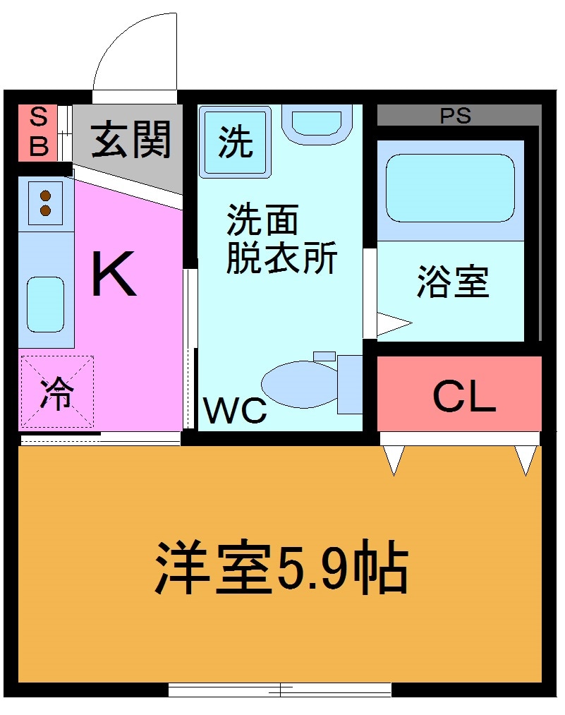 フルエスト市川の物件間取画像