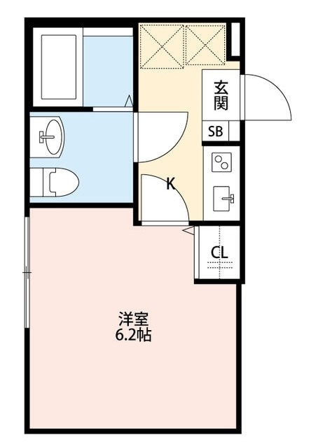 シャインフィールド舟渡の物件間取画像