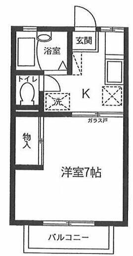 東村山駅 徒歩5分 1階の物件間取画像