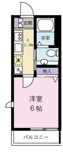 花小金井駅 徒歩10分 2階の物件間取画像