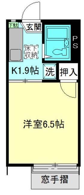 要町駅 徒歩4分 1階の物件間取画像