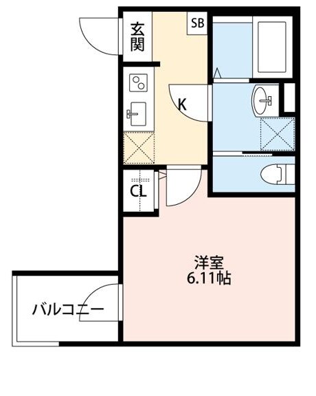 ３Ｆ　ＨＡＵＳの物件間取画像