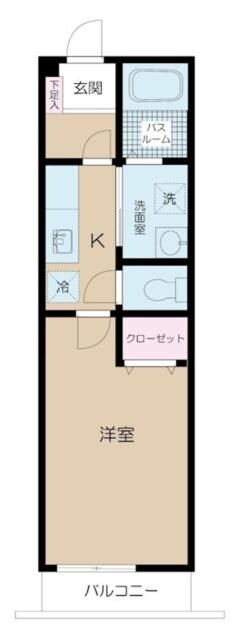 本蓮沼駅 徒歩3分 2階の物件間取画像