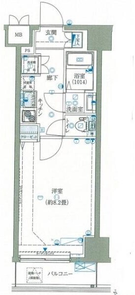 田端駅 徒歩9分 6階の物件間取画像