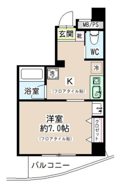 梅島駅 徒歩19分 5階の物件間取画像