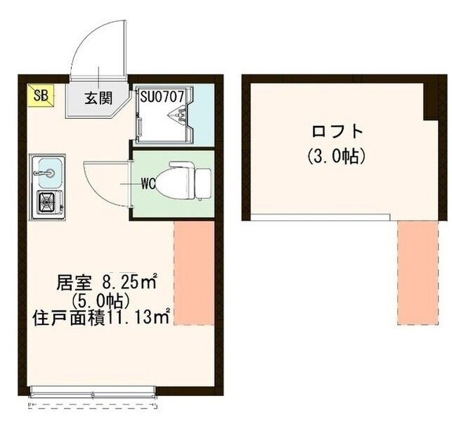 笹塚駅 徒歩12分 1階の物件間取画像