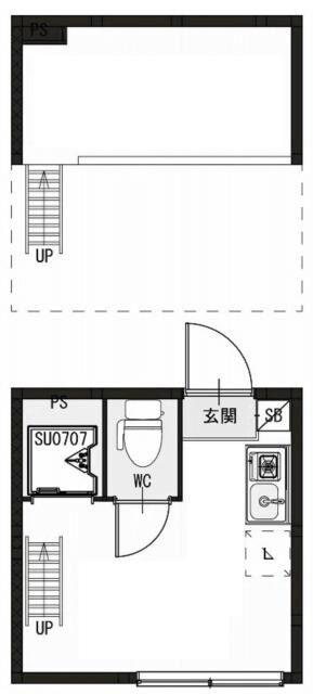 新庚申塚駅 徒歩3分 1階の物件間取画像