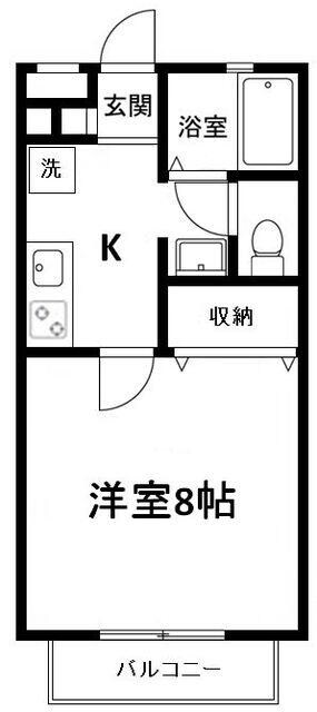 中浦和駅 徒歩8分 2階の物件間取画像