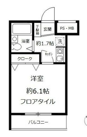 池袋駅 徒歩6分 2階の物件間取画像