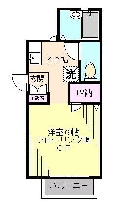 エコーハイツの物件間取画像