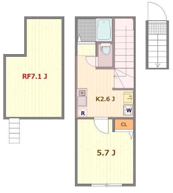 野方駅 徒歩13分 2階の物件間取画像