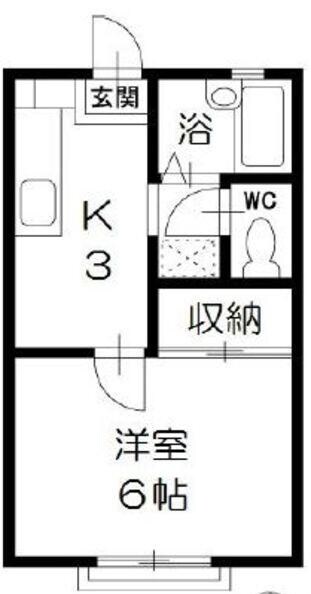 西早稲田駅 徒歩4分 1階の物件間取画像