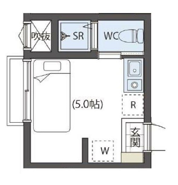 本蓮沼駅 徒歩5分 2階の物件間取画像