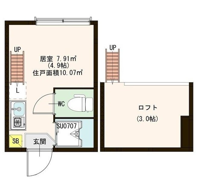 本駒込駅 徒歩8分 2階の物件間取画像